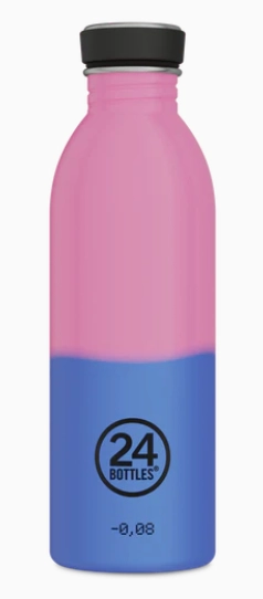 24 BOTTLES URBAN BOTTLE REACTIVE II PINK/BLUE - 500 ML - 24 Bottles