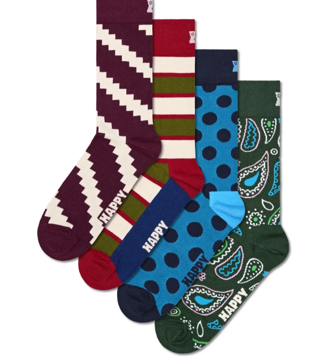 HAPPY SOCKS 4-Pack New Vintage Socks Gift Set - Happy Socks