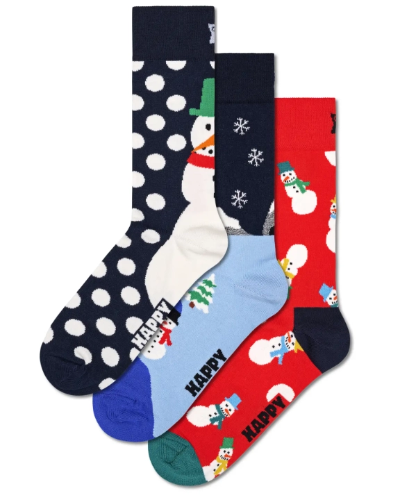 3-Pack Snowman Socks Gift Set - Happy Socks