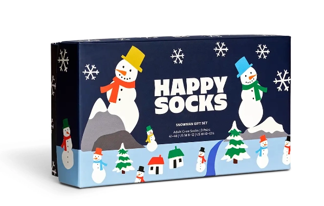 3-Pack Snowman Socks Gift Set - Happy Socks