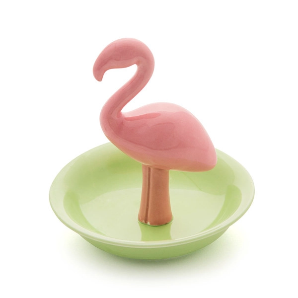 BALVI PORTA ANELLI FLAMINGO PORCELLANA - IDEE REGALO DONNA